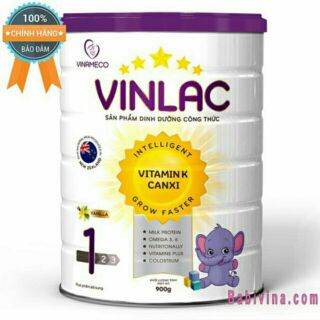 Sữa Vinlac 1 900g dành cho trẻ 6-36 tháng Date 05/2025
