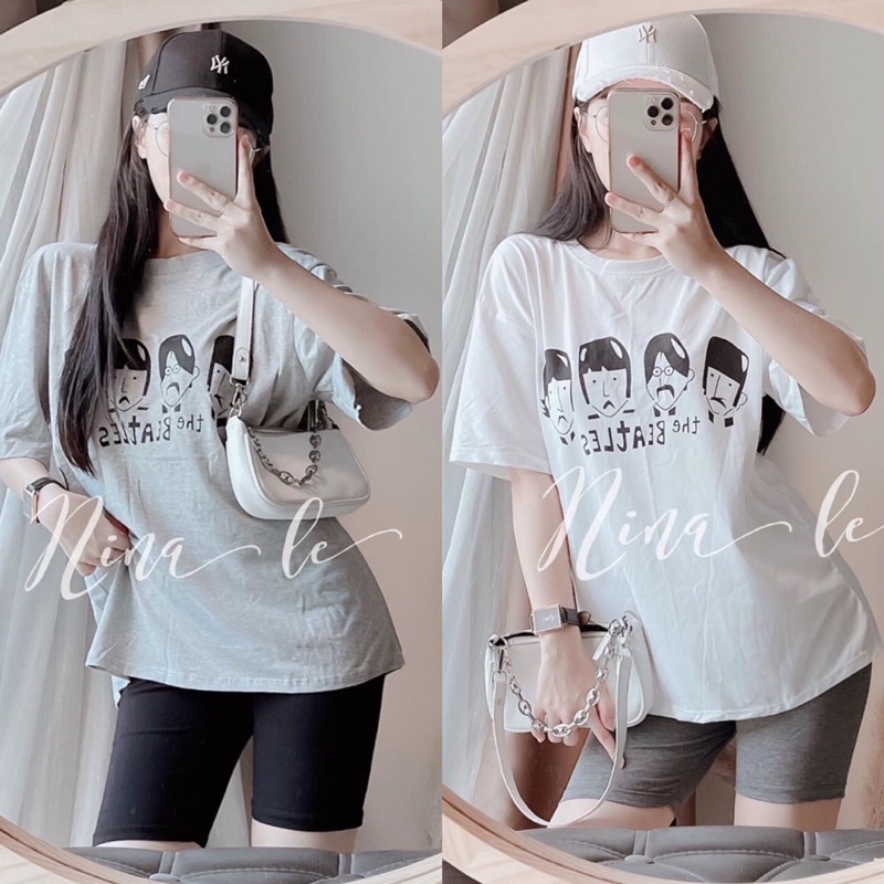 SET ÁO THUN IN QUẦN LEGGING NGỐ
