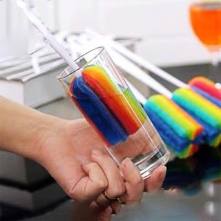 Cây Cọ Ly 7 Màu - Dụng Cụ Cọ, Rửa Đáy Ly , Vệ Sinh Cốc, Tách, Chén, Chai Lọ.... Làm Sạch Bình