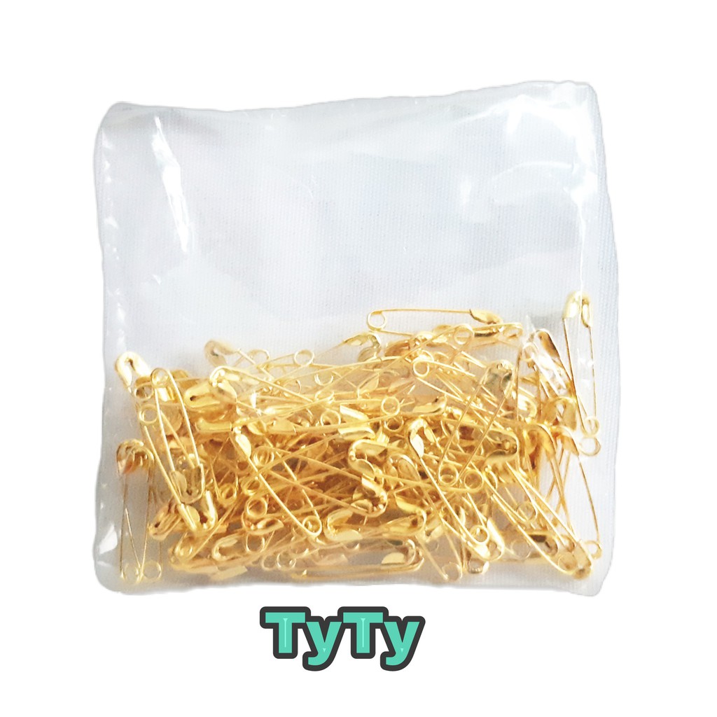 1 Bịch 100 cây kim tây vàng 1,8cm