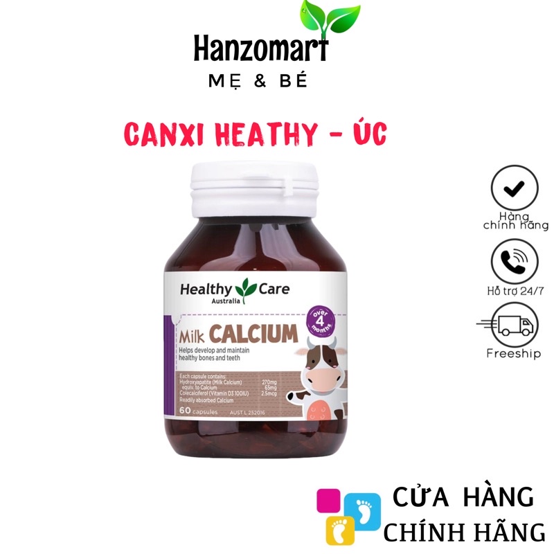 Viên uống canxi milk heathy care