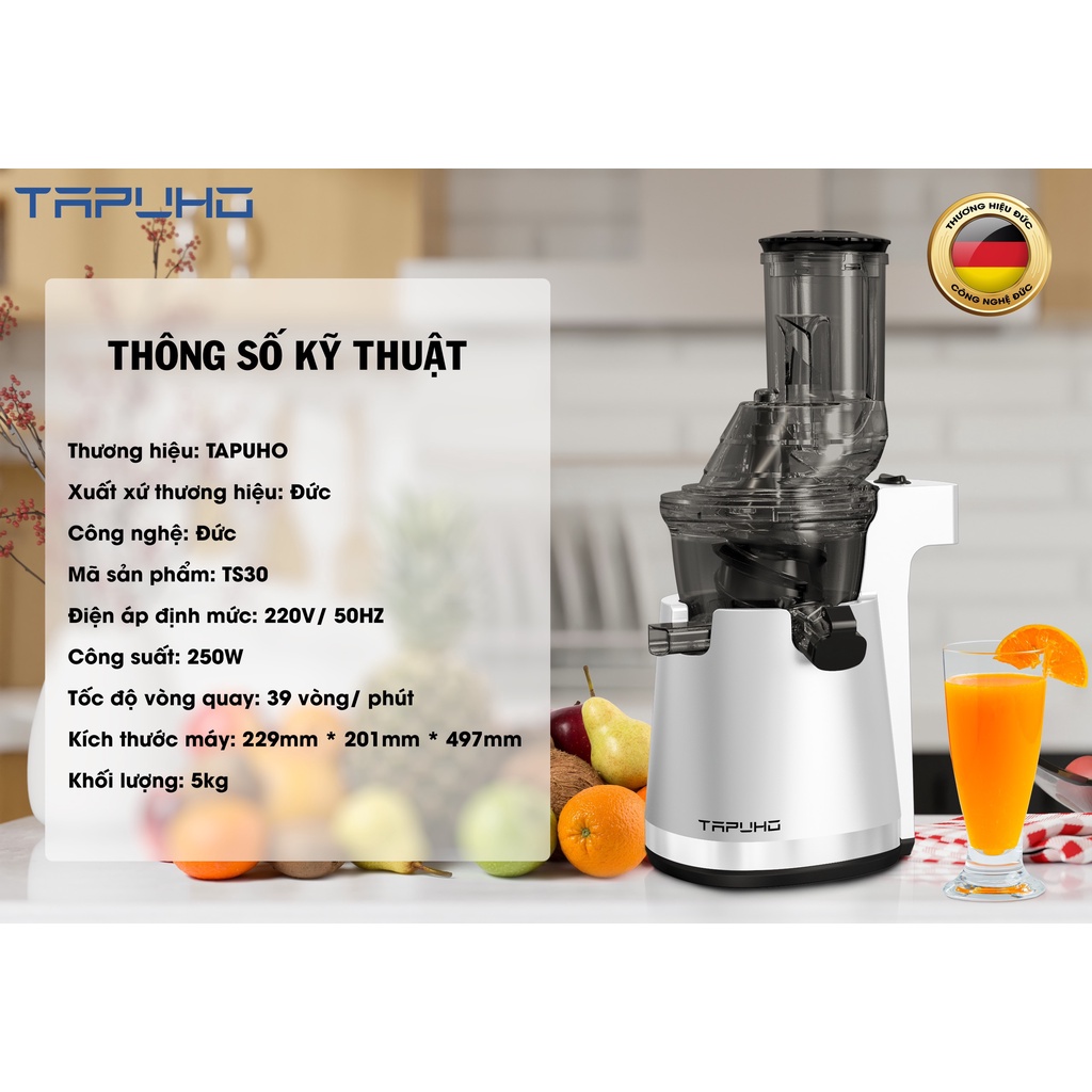 MÁY ÉP CHẬM TAPUHO TS30 - CHÍNH HÃNG - BẢO HÀNH 24 THÁNG