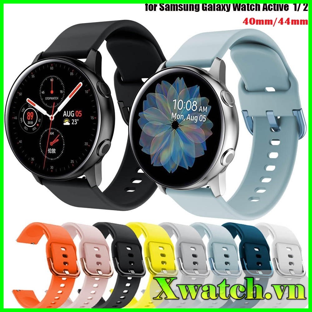 Dây đeo Silicon thay thế cho Samsung Galaxy Active 1/2  Galaxy Watch 3 41mm 45mm Galaxy watch 42mm GTS 2 (20mm) mềm mịn