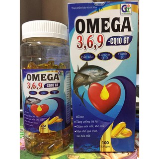 OMEGA 3,6,9 - CQ10 lọ 100v giúp tăng cường thị lực,hạn chế quá trình lão hóa mắt