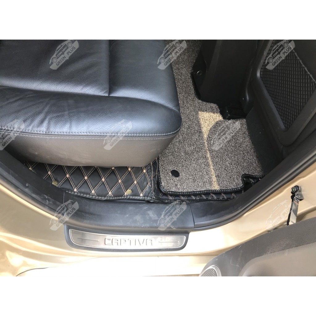 Thảm lót sàn ô tô 6D Chevrolet Captiva chống nước, không mùi, phủ kín 90% sàn xe