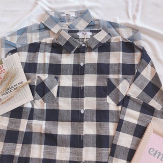 👚[ẢNH+VIDEO THẬT] Áo Sơ Mi Kẻ Basic - Dáng Oversize - Style Hàn Quốc