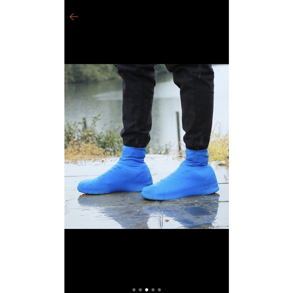 Vỏ Bọc Giày Đi Mưa Bằng Silicone Chống Nước Chống Trượt Có Thể Tái Sử Dụng