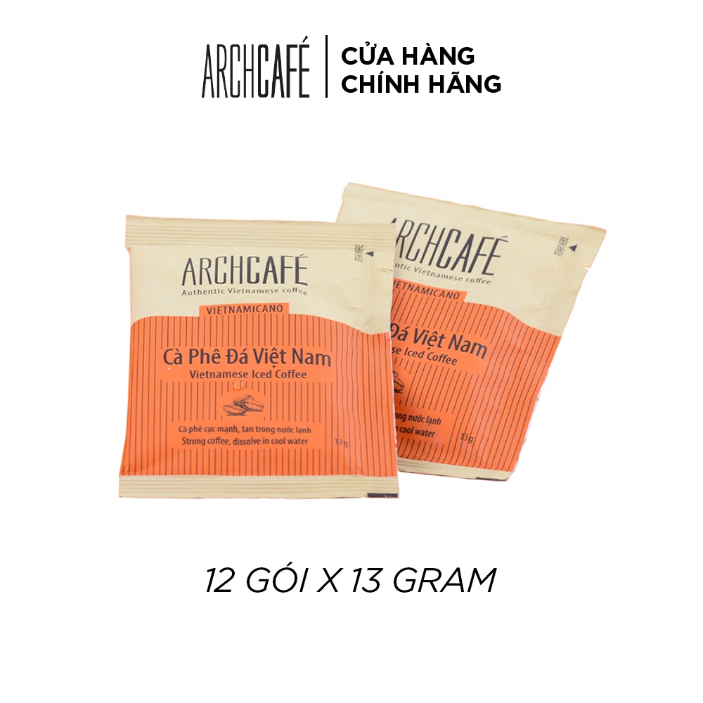 Cà Phê Hoà Tan Archcafé Vietnamicano Vị Cà Phê Đá Việt Nam Hộp 12 gói x 13g