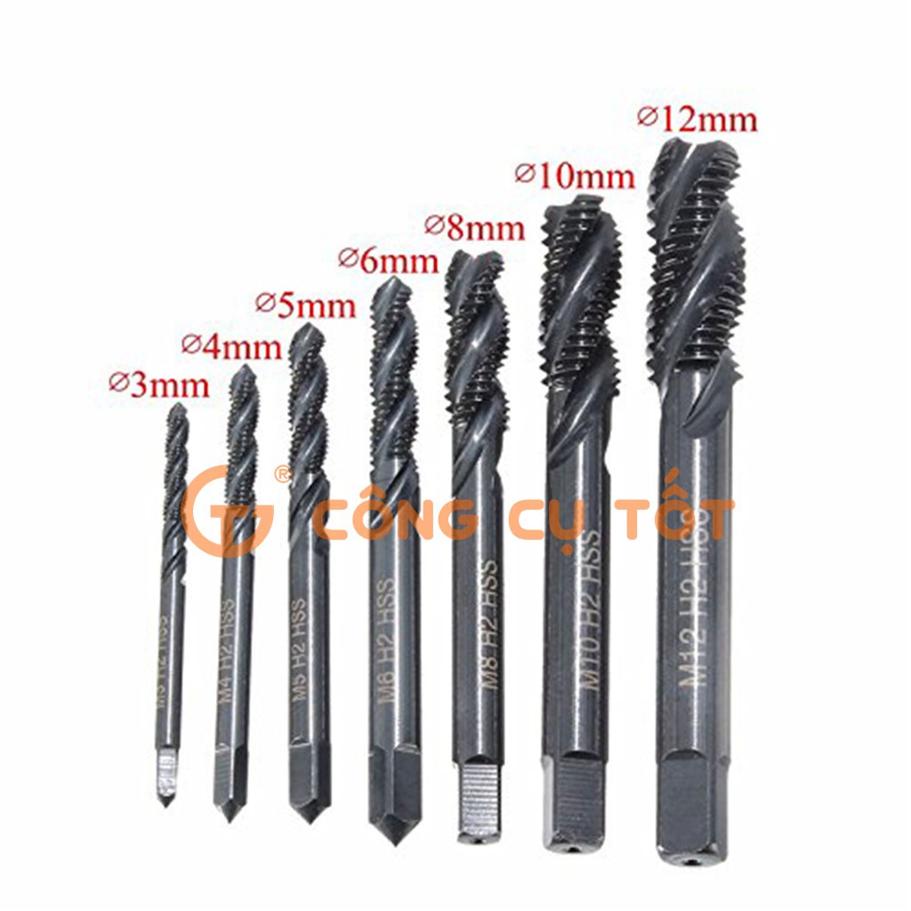 Mũi taro tay M6x1.0 thép HSS 6542
