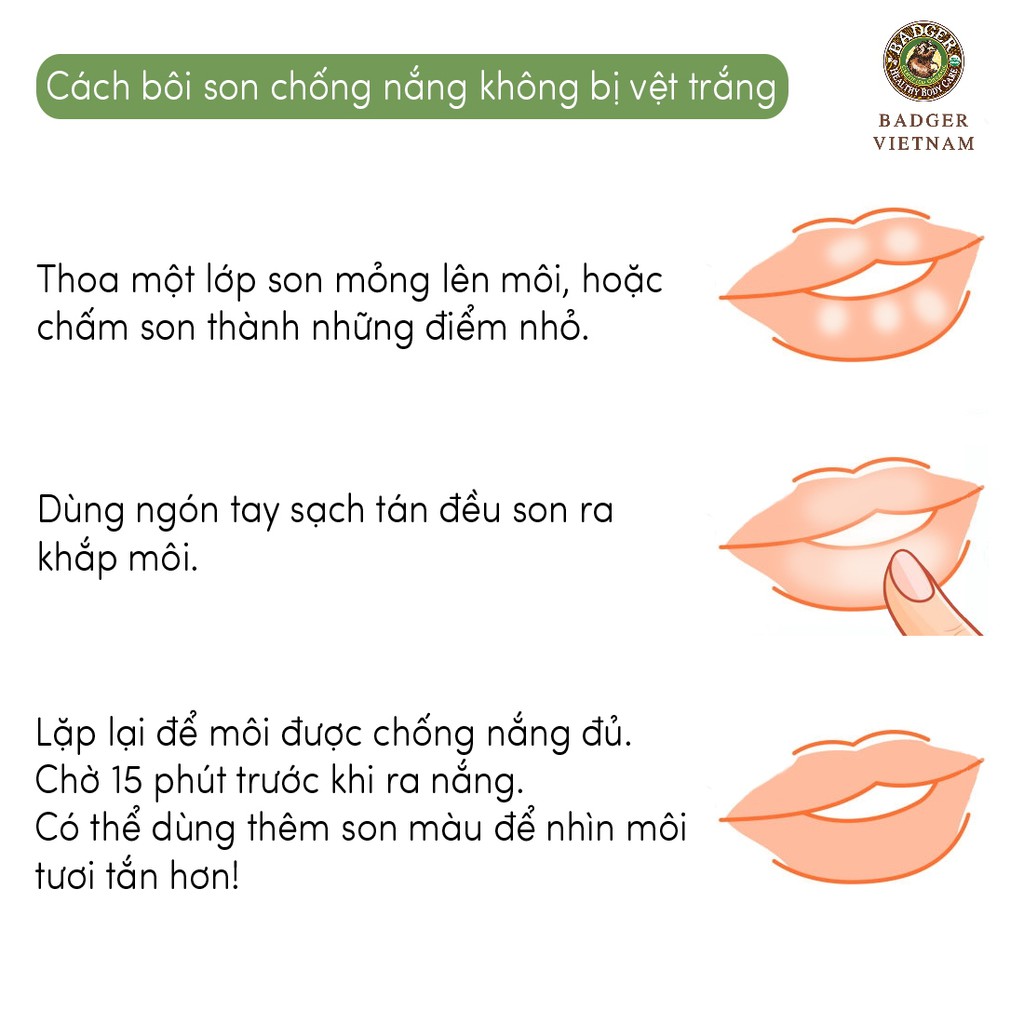 [Chính Hãng] Son Dưỡng Hữu Cơ Chống Nắng SPF 15 BADGER - Sunscreen Lip Balm - 4.2gr | BigBuy360 - bigbuy360.vn