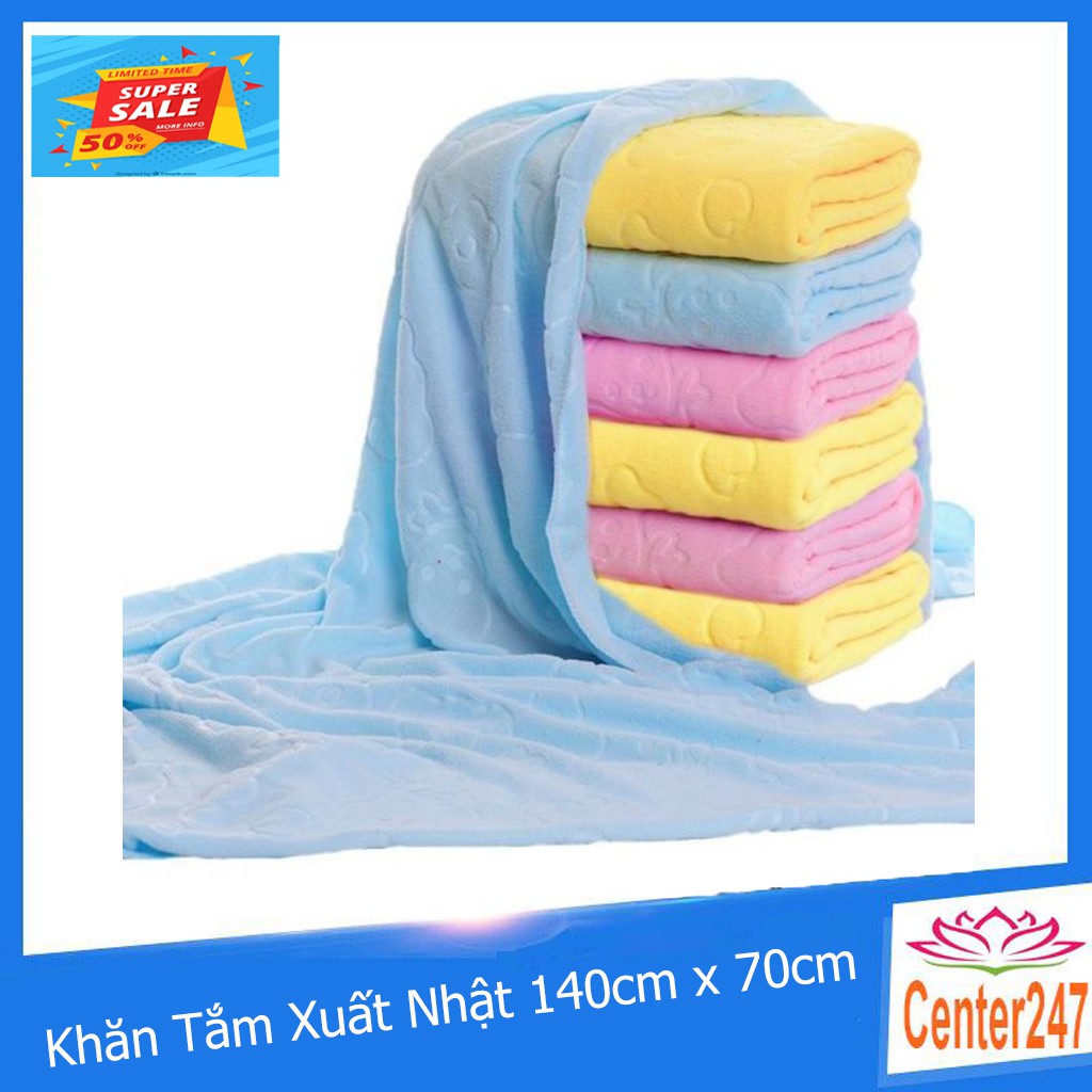 (LOẠI TO) khăn tắm xuất nhật chất cotton mềm mịn