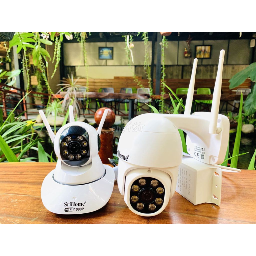 CAMERA SRIHOME 2.0 3 RÂU XOAY 360° BAN ĐÊM CÓ MÀU