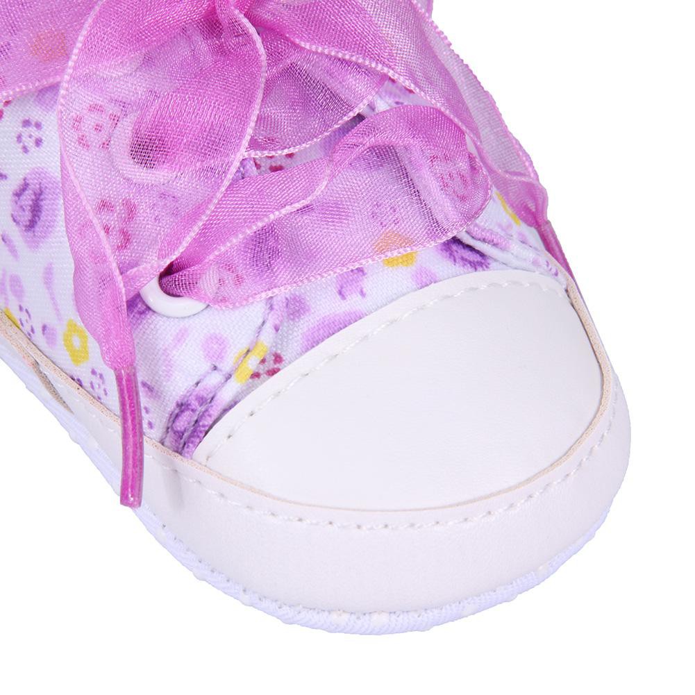 DISKON💗Giày thể thao mềm Canvas Giày in hoa cho bé Giày Antislip Kid Walker