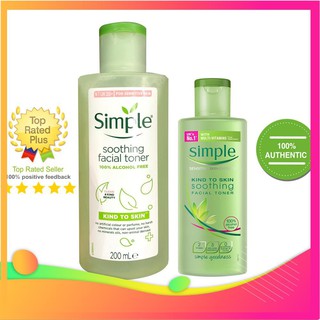 Simple Kind To Skin Soothing Facial Toner - Toner Dành Cho Nhạy Cảm 50ml/200ml