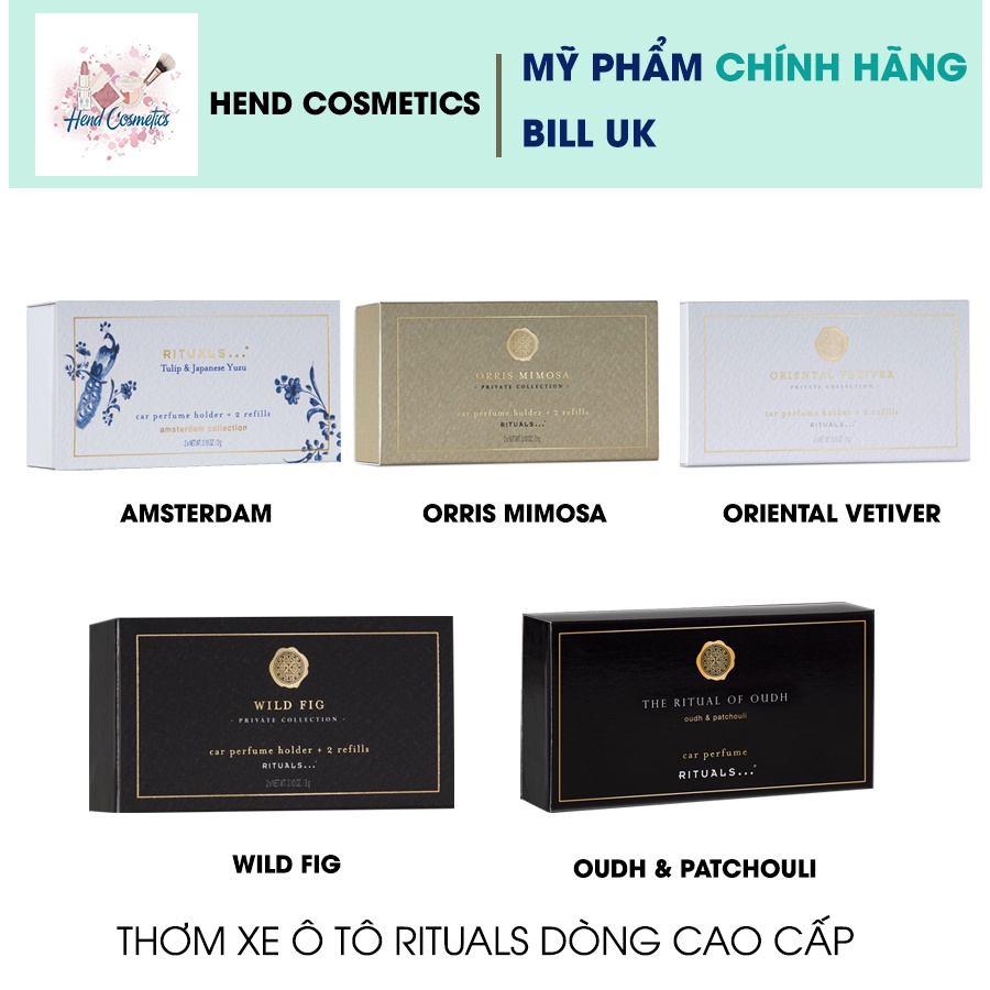 Nước Hoa Thơm Xe Ô Tô Cao Cấp Rituals Car Perfume Private Collection