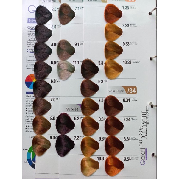 Combo 10 tuýp thuốc nhuộm tóc thời trang Galati, được chọn mã màu ngẫu nhiên