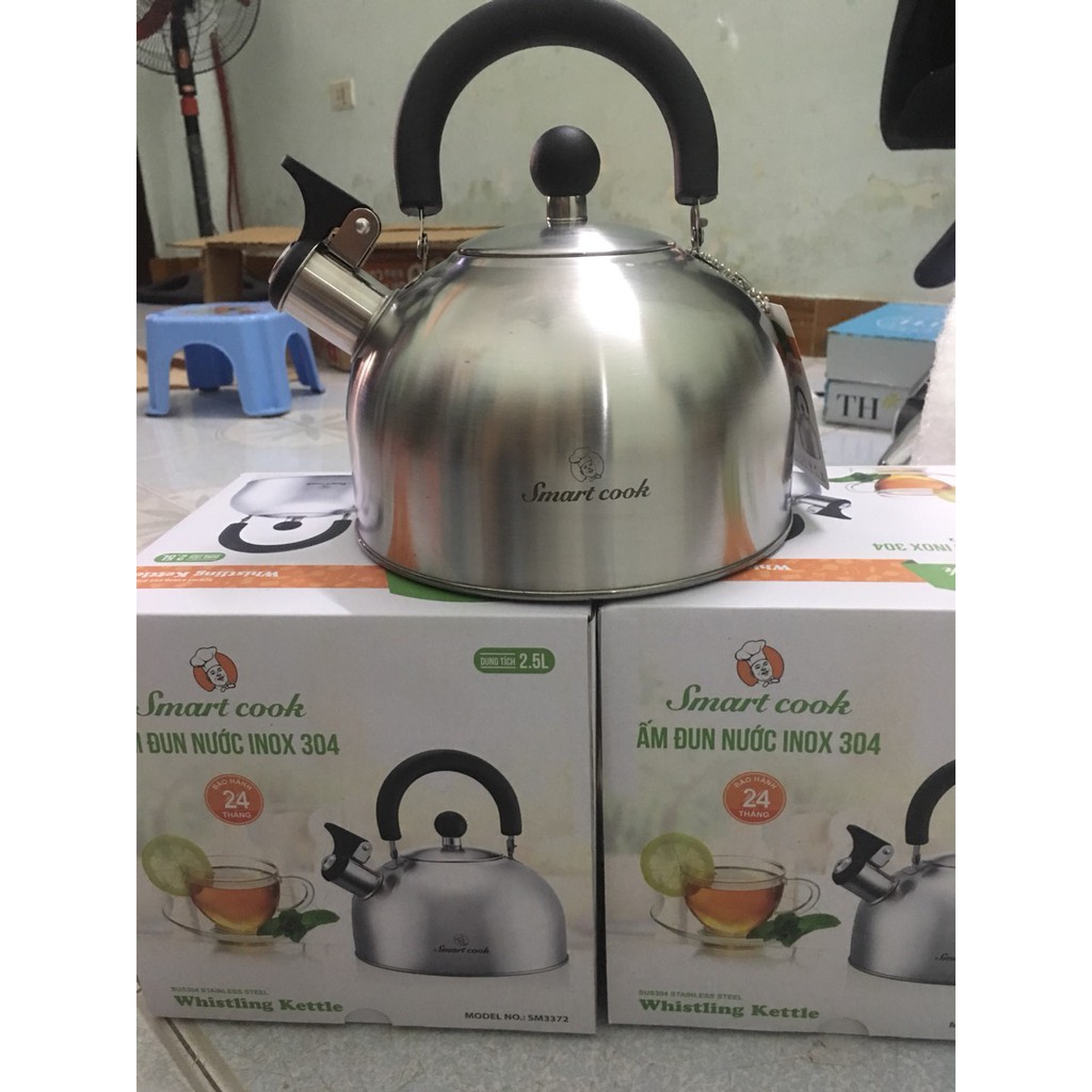 ẤM ĐUN NƯỚC BẰNG INOX 304 ELMICH SMART COOK  2.5L EL3372- DÙNG CHO BẾP TỪ, HỒNG NGOẠI, GAS