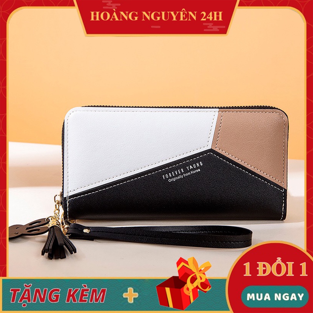 Ví Dài Nữ Cầm Tay Queenking V291 Có Dây Cầm Trẻ Trung