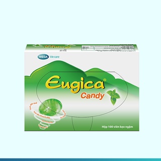 Kẹo ngậm eugica - hộp 100 viên.