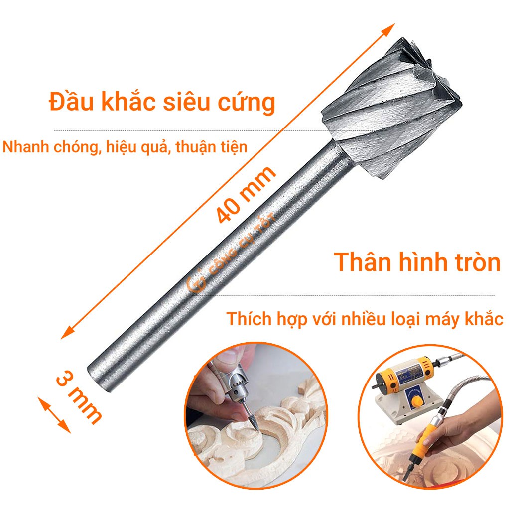 Bộ 10 mũi khắc gỗ đa năng