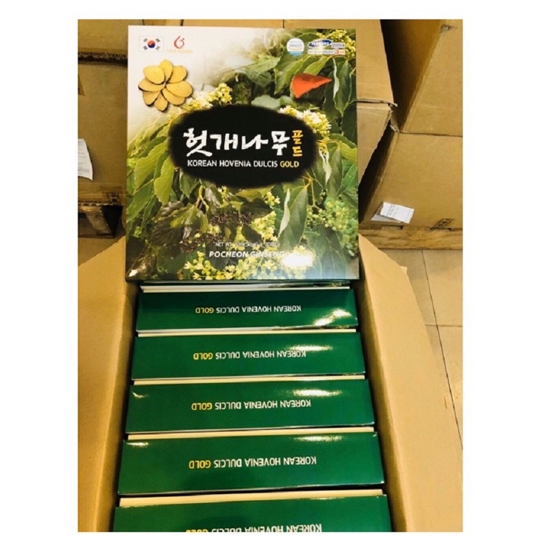 Nước Bổ Gan Giải Độc Korean Hovenia Dulcis Gold  POCHEON Hàn Quốc 70ml x 30 gói