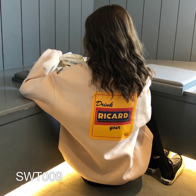 Áo Sweater Nam Nữ VN CLO In Chữ RICARD - SWT009