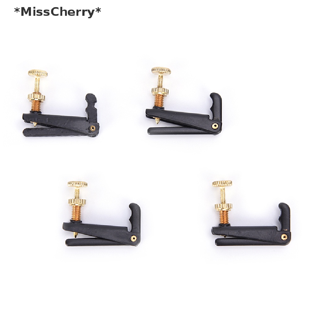 Bộ 4 Dụng Cụ Điều Chỉnh Tông Kim Loại Màu Đen Cho Đàn Violin 4 / 4 3 / 4