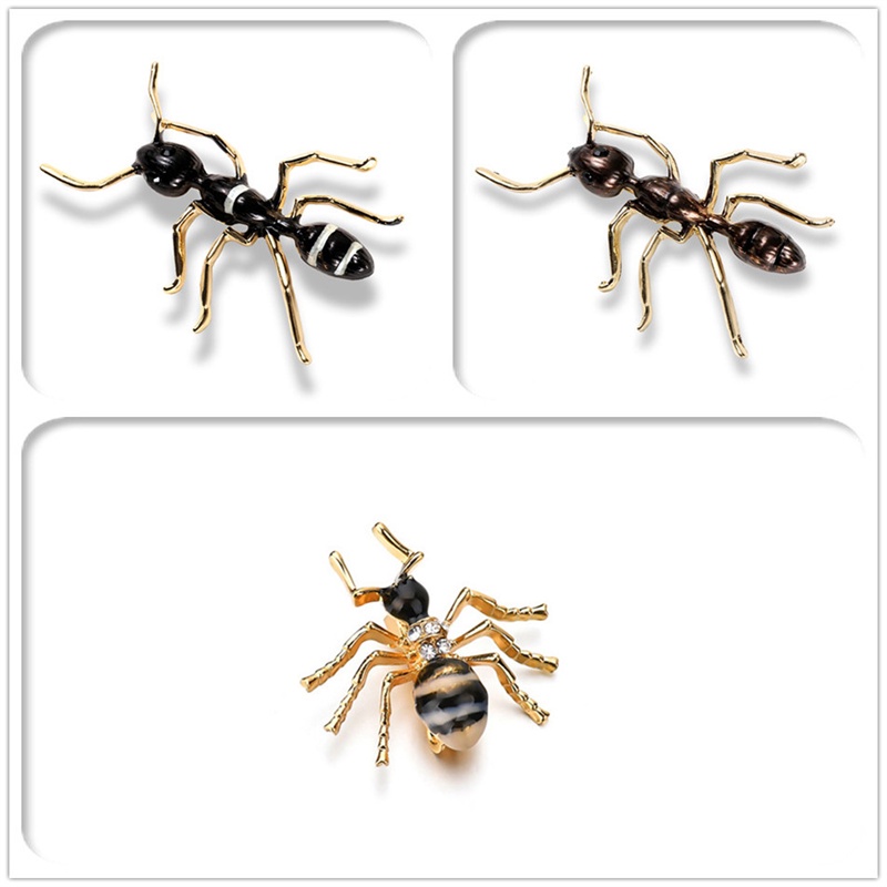 Ghim Cài Áo Hình Con Kiến Màu Đen Thời Trang Cá Tính