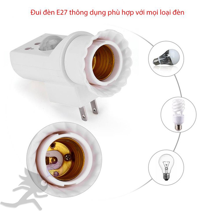 Đui đèn cảm biến hồng ngoại, ánh sáng JL-020 có thể cắm trực tiếp vào ổ cắm, tiết kiệm năng lượng