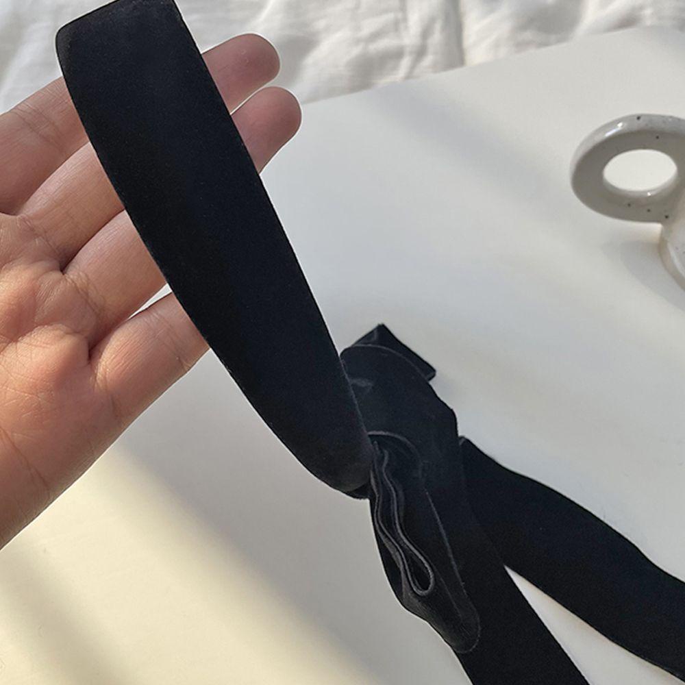 IVORY Băng Đô Nhung Thắt Nơ Thanh Lịch Cho Nữ