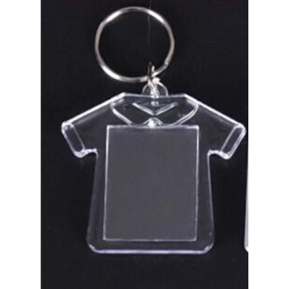 Phôi móc khoá mica trong 6 mẫu làm ảnh in logo chữ cho vào