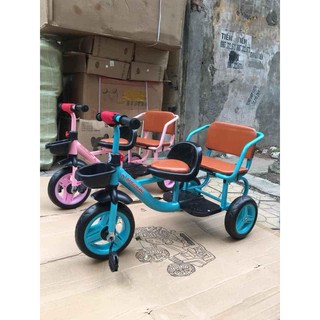 Xe đạp xích lô 2 ghế cho bé