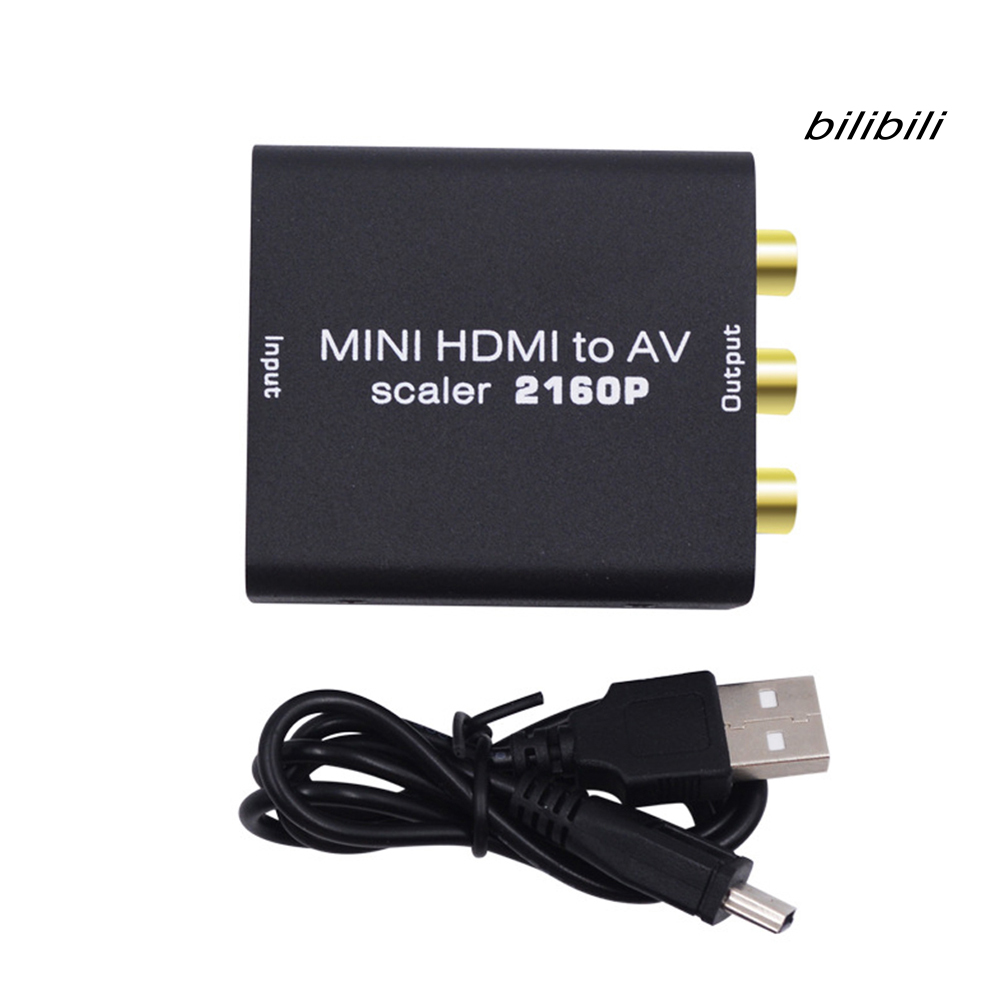 Bộ Chuyển Đổi Âm Thanh G1Bilibili Mini Hdmi-Compatible 1.4b Sang Av 4kx2k 1080p Sang 3rca Cvbs