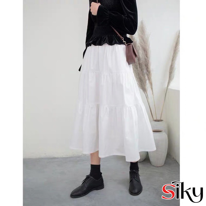 💋 Chân váy 3 tầng Ullzang dài qua gối - SIKY-CV-06 | BigBuy360 - bigbuy360.vn