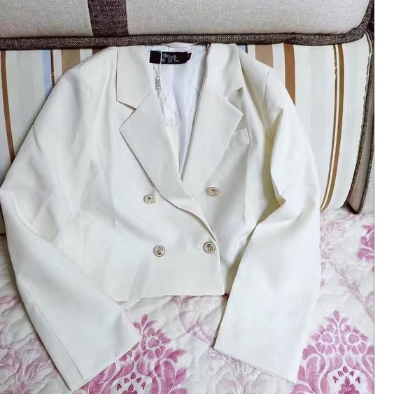 Áo Khoác Vest 2 Lớp Đính Nút Sang Trọng Phong Cách Hàn Quốc Aimeehouse Quảng Châu