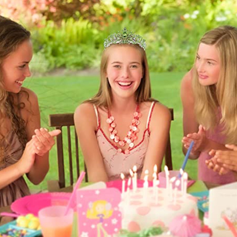 Băng Đô Vương Miện Và Vương Miện Đính Đá Pha Lê Phong Cách Baroque Dành Cho Bé Gái