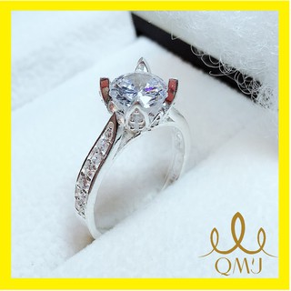 Nhẫn bạc QMJ Flower Wings - Bạc  925 cao cấp, nạm đá tấm sáng, nhẫn bạc thời trang nữ đẹp [BẠC CHUẨN] - QN017
