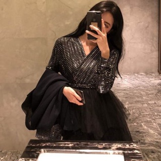 Váy dự tiệc váy tiểu thư sang chảnh