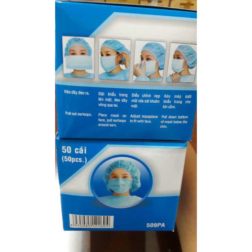 Bộ 2 hộp khẩu trang y tế 3 lớp Bảo Thạch