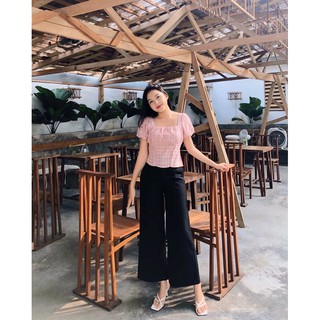 Áo hồng ruốc thêu hoa