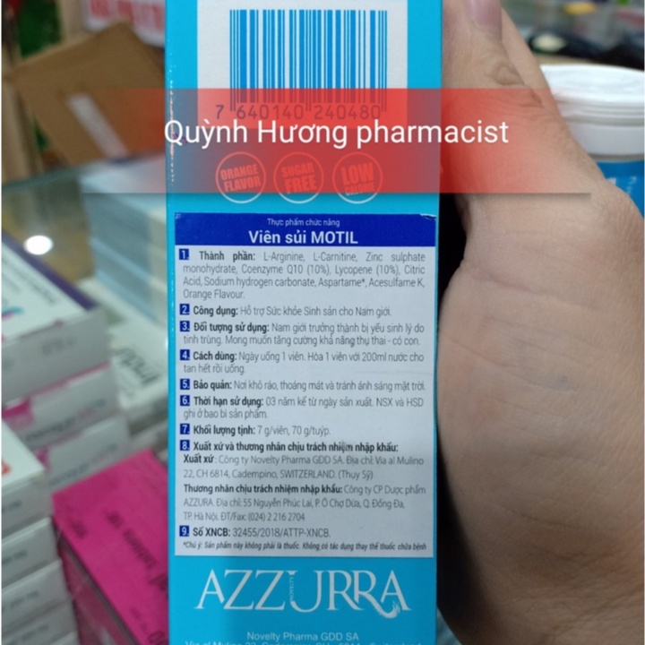 Viên sủi MOTIL - Hỗ trợ sức khỏe nam giới