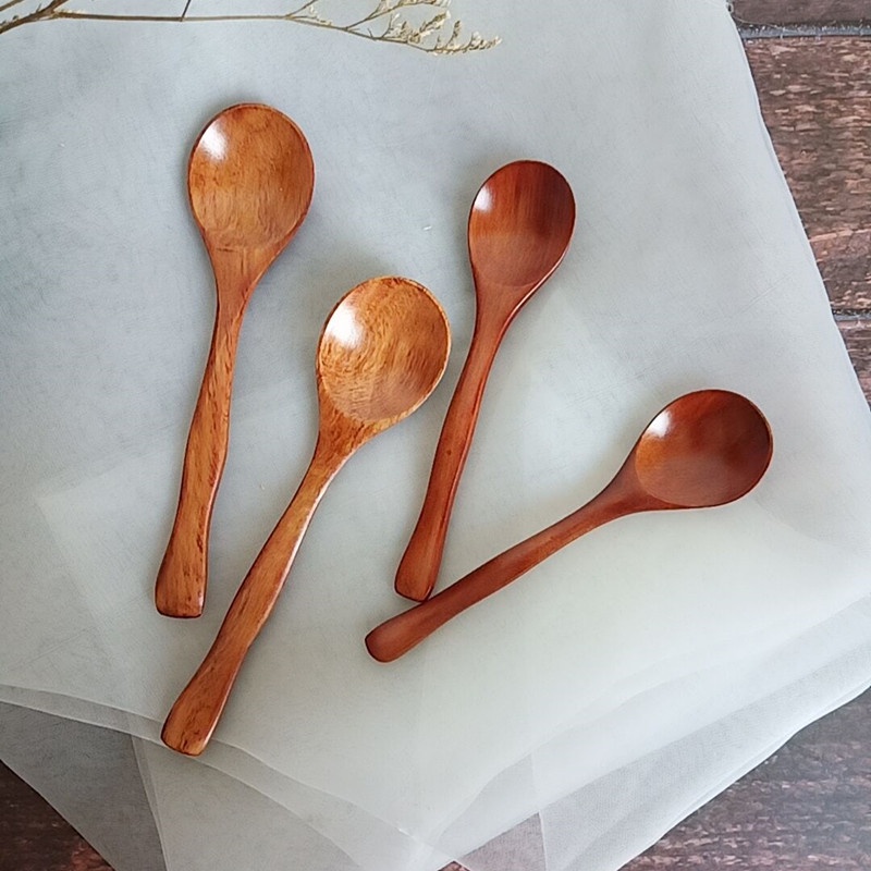 Muỗng Ăn Bằng Gỗ Hình Quả Bầu Độc Đáo