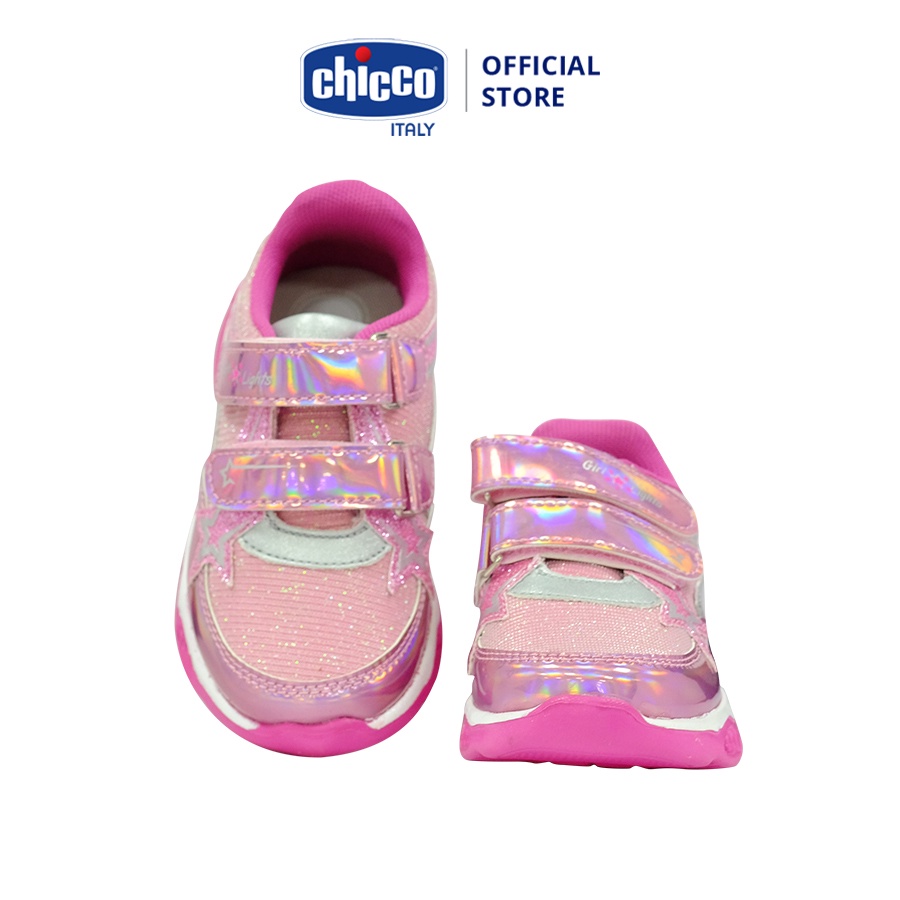 Giày mát xa chân Chicco đèn led hồng pinky