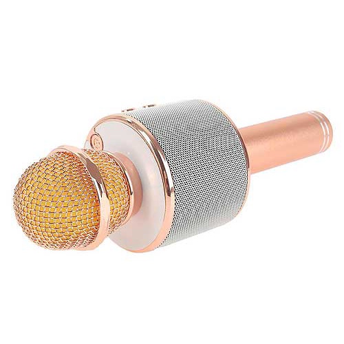 Mic hát karaoke bluetooth Ws858 kèm loa âm thanh trầm ấm hát hay