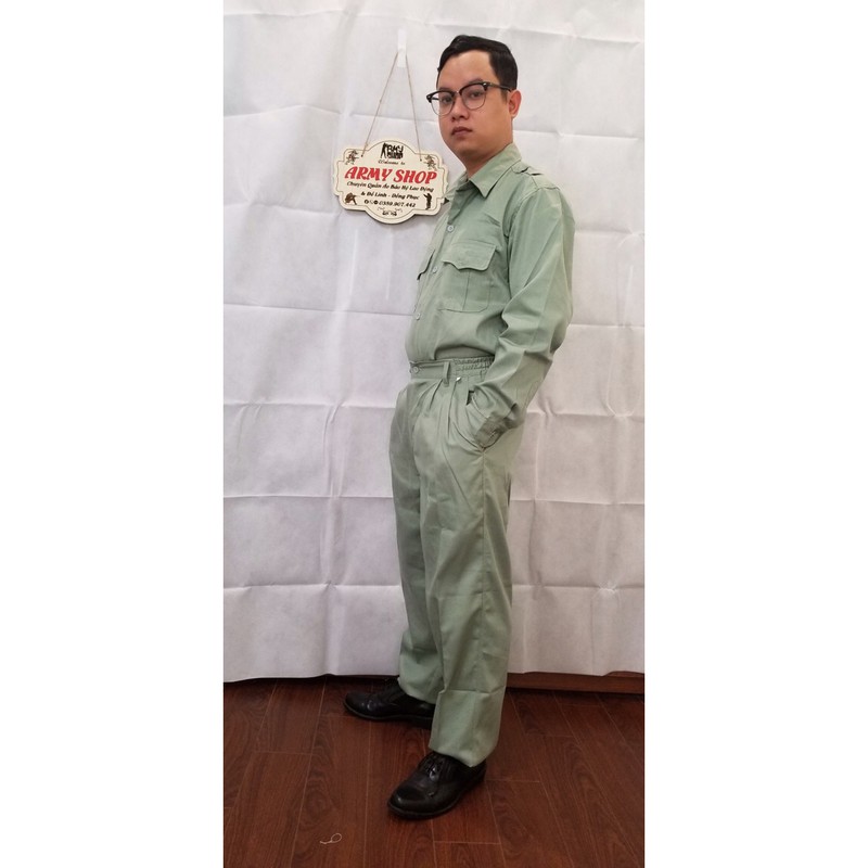 Bộ công nhân màu xanh Ngọc -loại 1