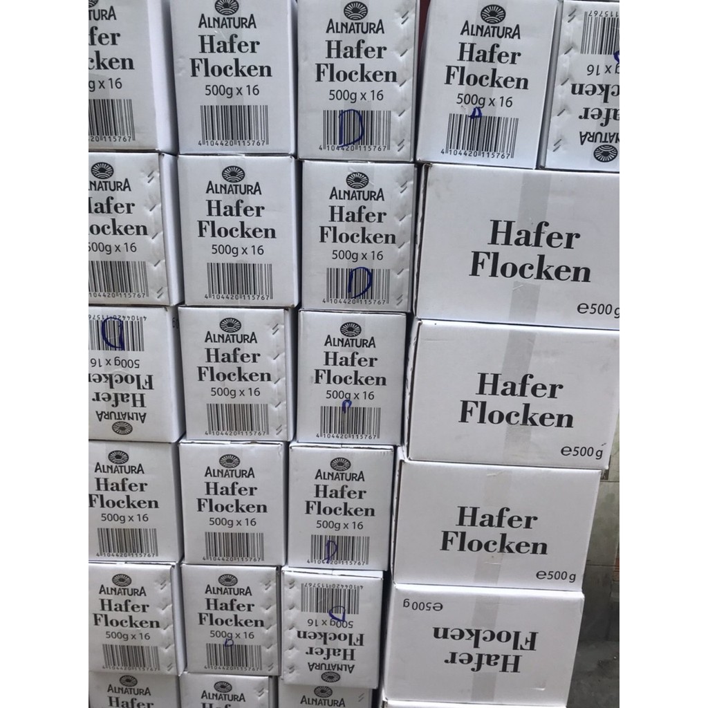 Yến mạch cán vỡ Hafer Flocken 500gr, 5 phút ăn liền