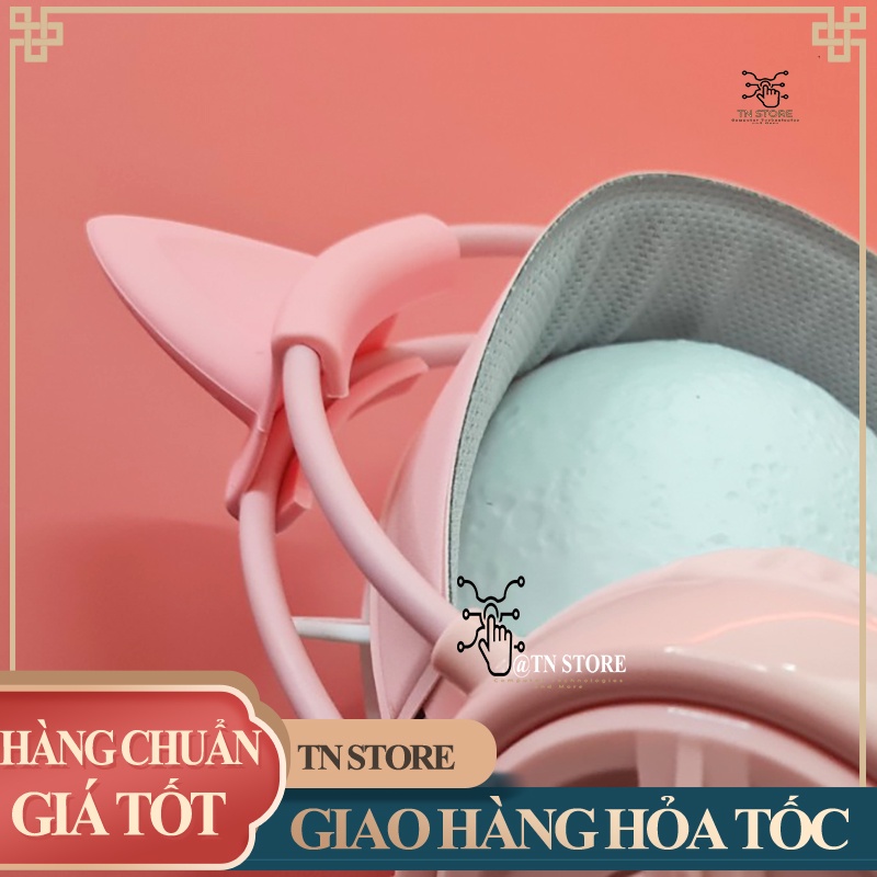 Tai nghe tai mèo gaming chụp tai có mic có dây màu hồng giá rẻ TN Store TNXL200