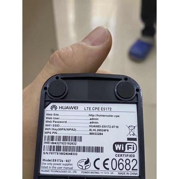 Bộ phát wifi 4G có cổng LAN (RJ45) HUAWEI E5172S-927