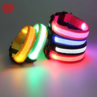 Vòng cổ gắn đèn LED phát sáng cho thú cưng
