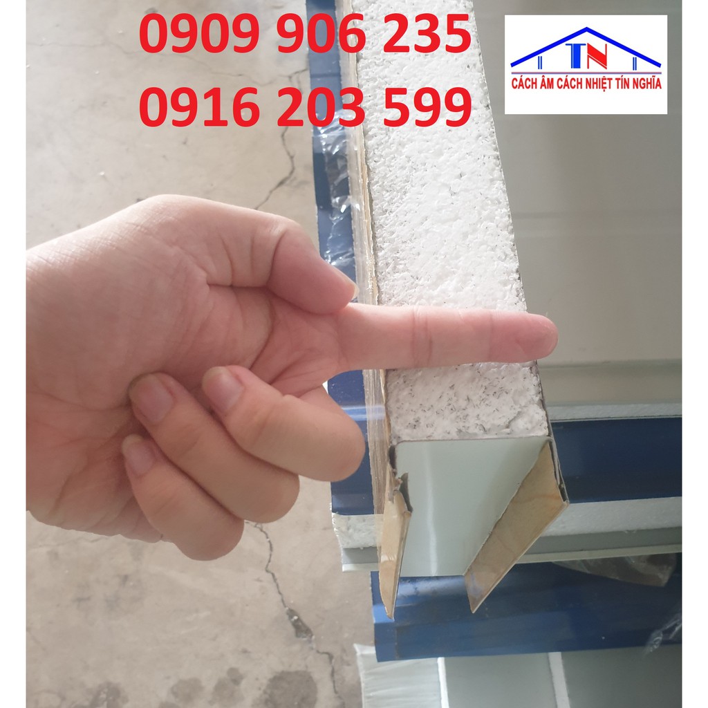 Panel EPS 50, 2 mặt tôn Liên Doanh 3 dem vân gỗ cao cấp. Chuyên dựng vách, làm trần, nhà ở, phòng trọ,...